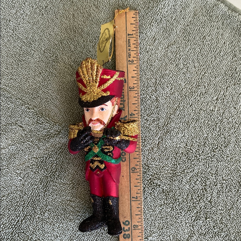 Festive Toy Soldier Ornament with Flute - Picture 3 of 8